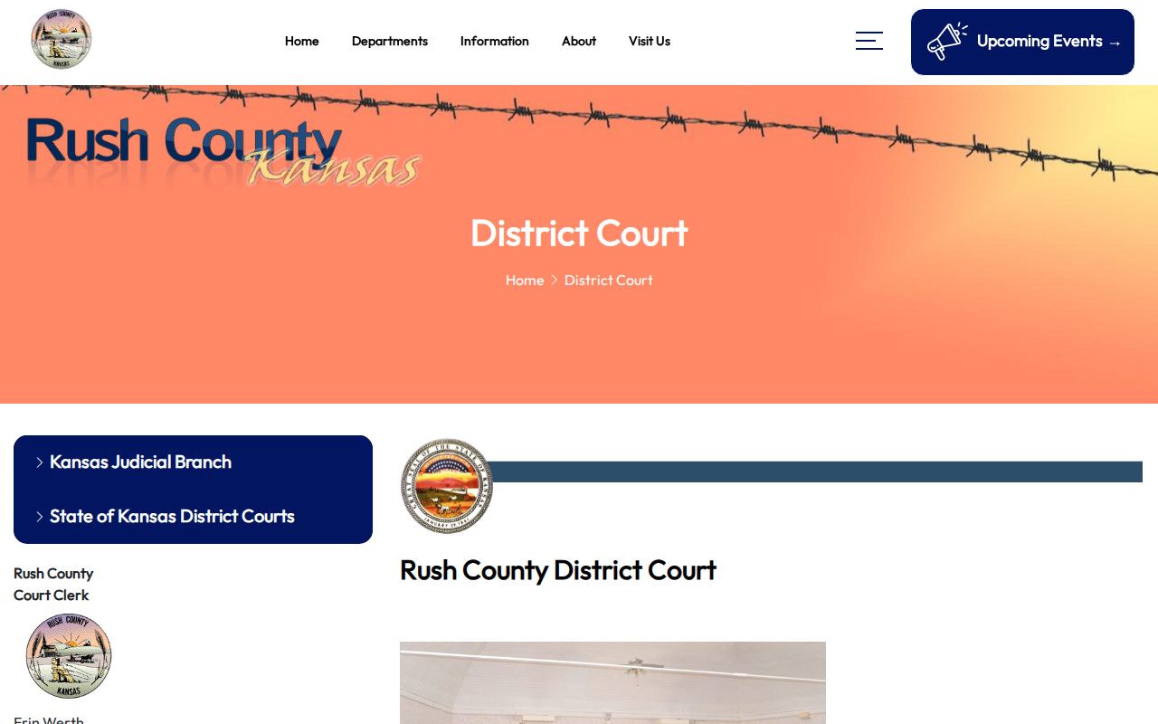 Rush County District Court official contact page